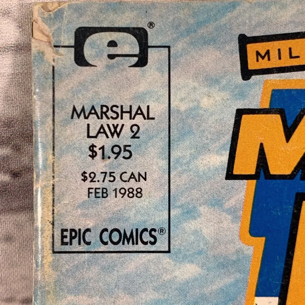 Epic Comics Marshal Law #2 Vintage Comic Book [February 1988]‎ Miller O'Neill